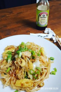 Gluten free prawn pad thai recipie from Home Delish